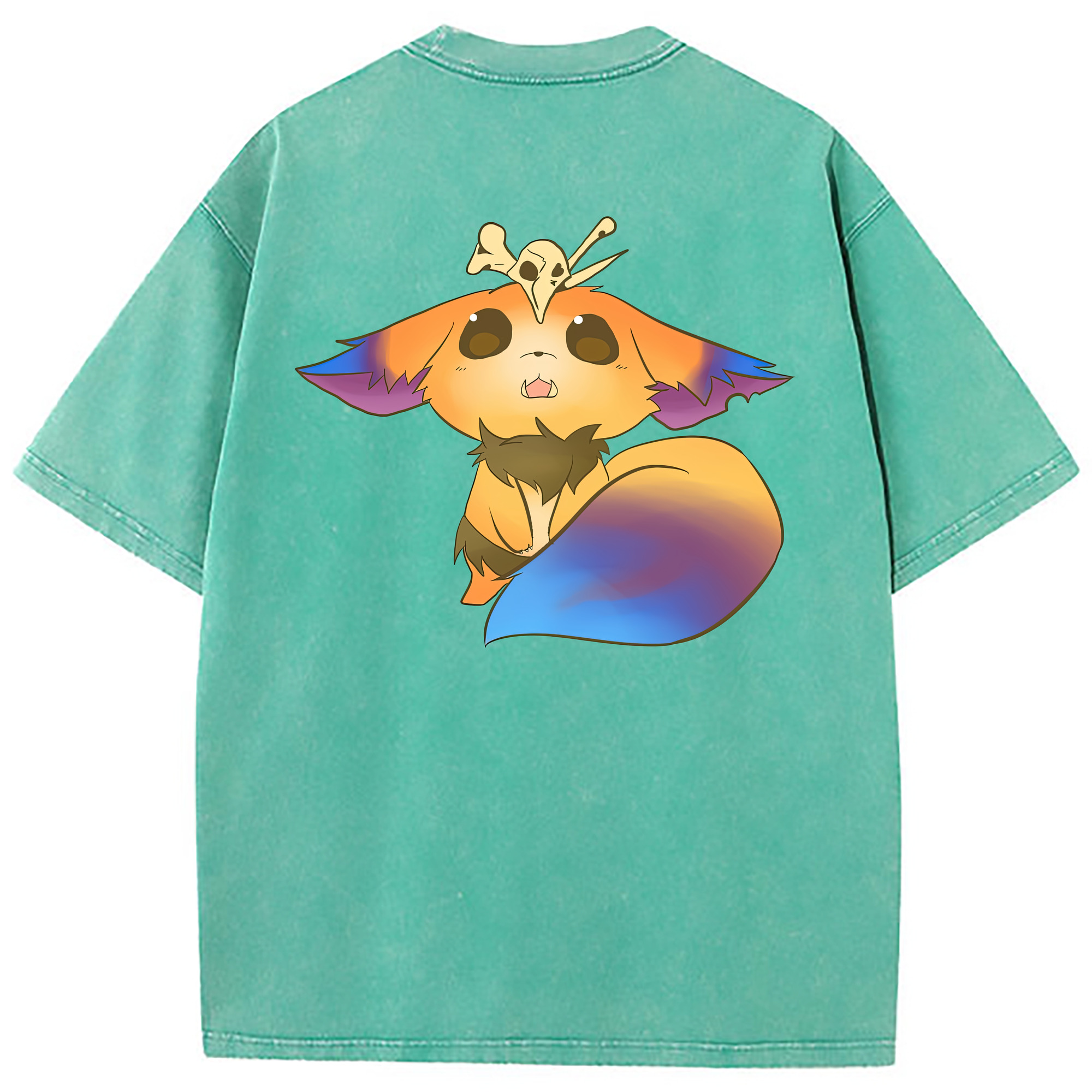 （画像用） リーグ・オブ・レジェンド League of Legends LOL 綿100% ヴィンテージ風 半袖Tシャツ（背面プリント）